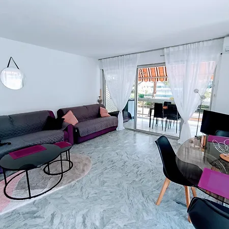 Tanit Arad Classe 40m2 T1 Terrasse Angle 35 M2 Piscine Parking * 昂蒂布
