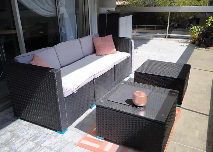 Ara 40M2 Terrasse Angle 35 M2 Piscine Free Parking شقة